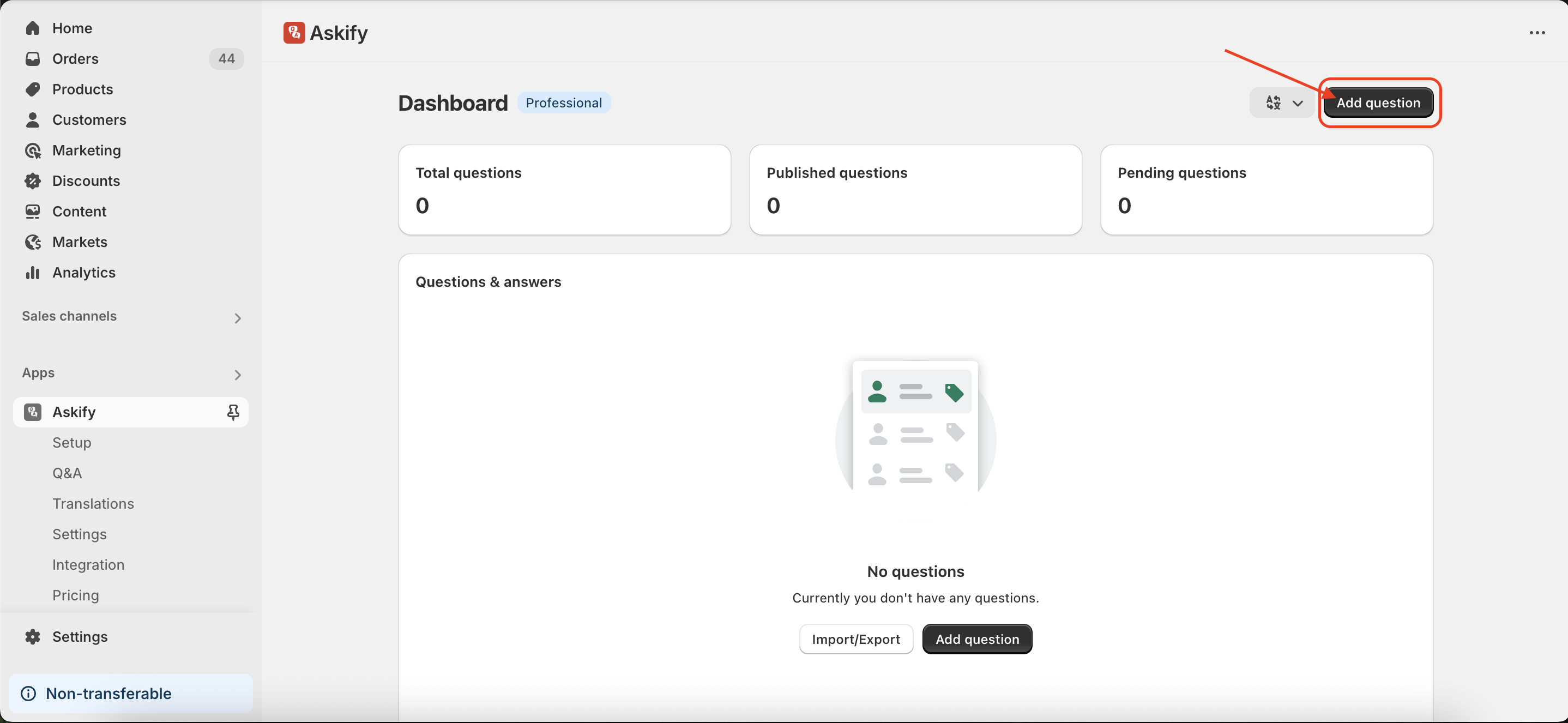 Add Question