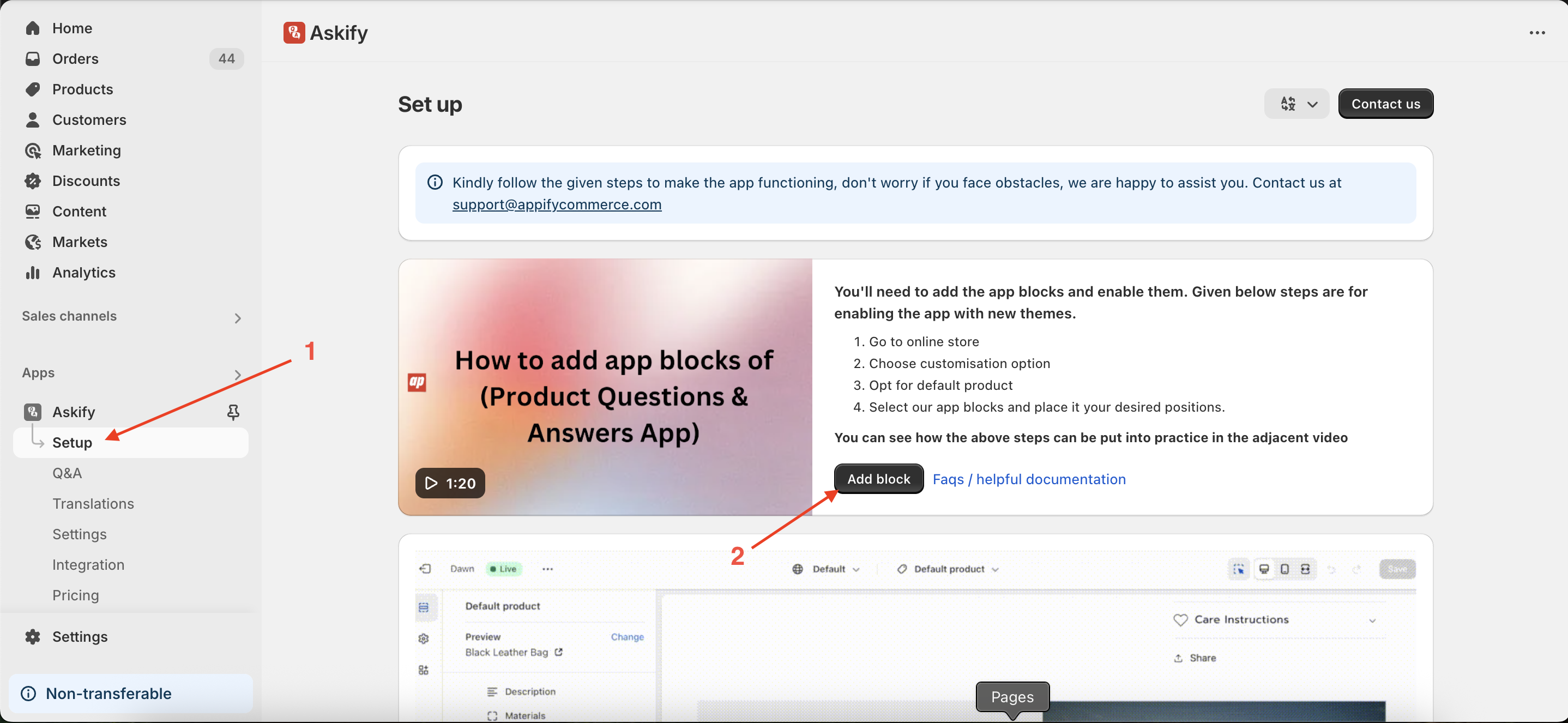 Add the QA Block to Your Theme