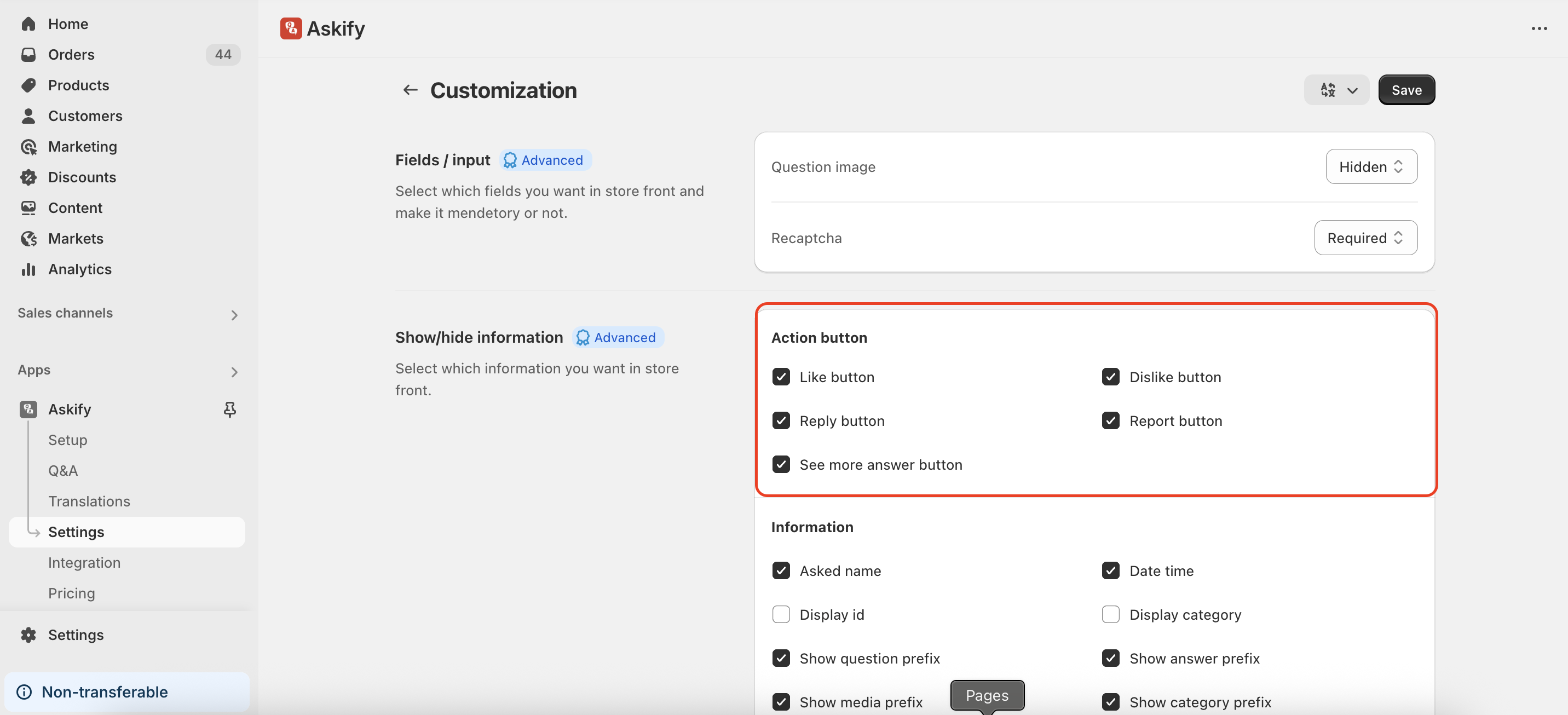 Customize Widget Text