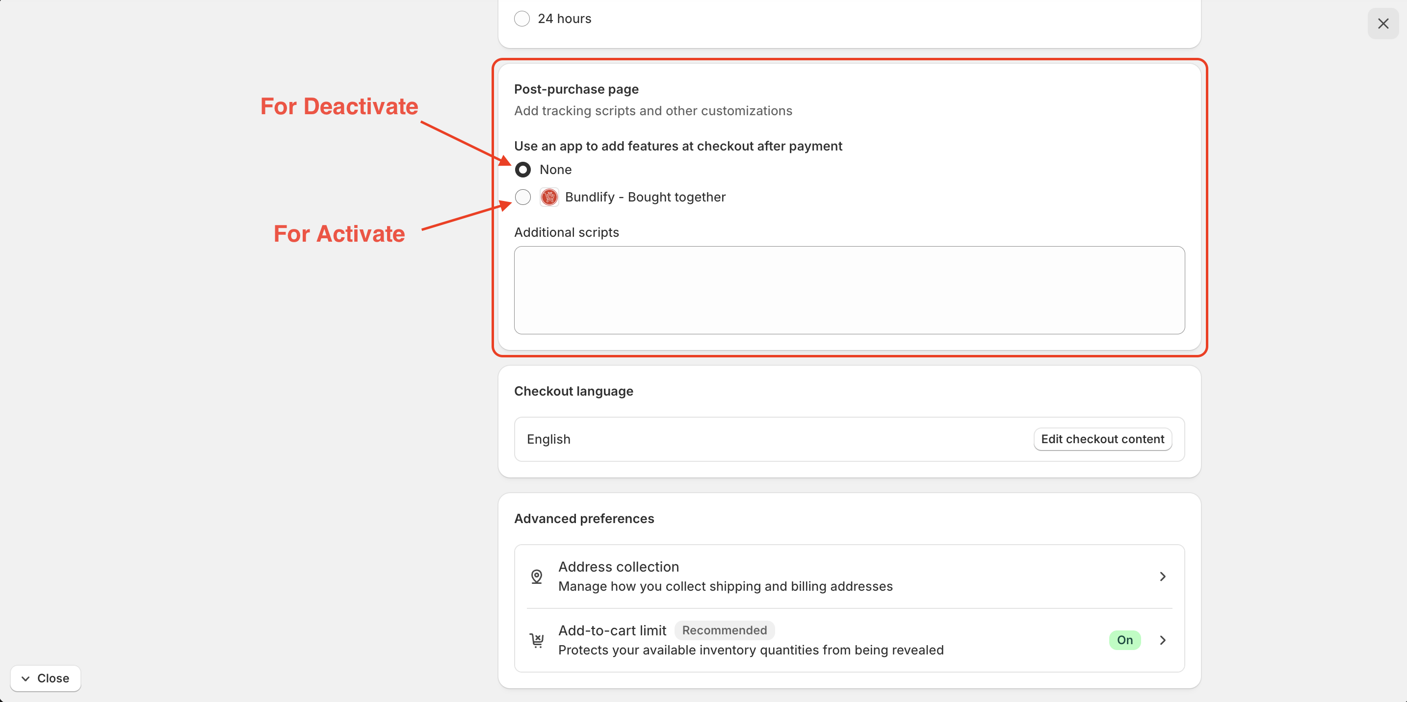 Frequently bought together setup 3