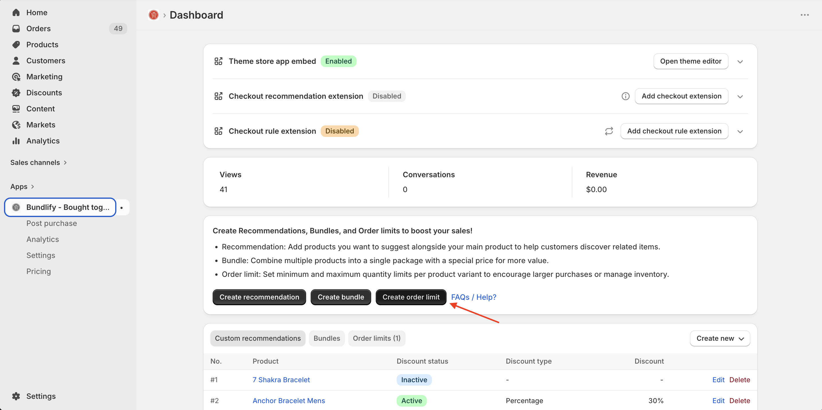Frequently bought together setup 3
