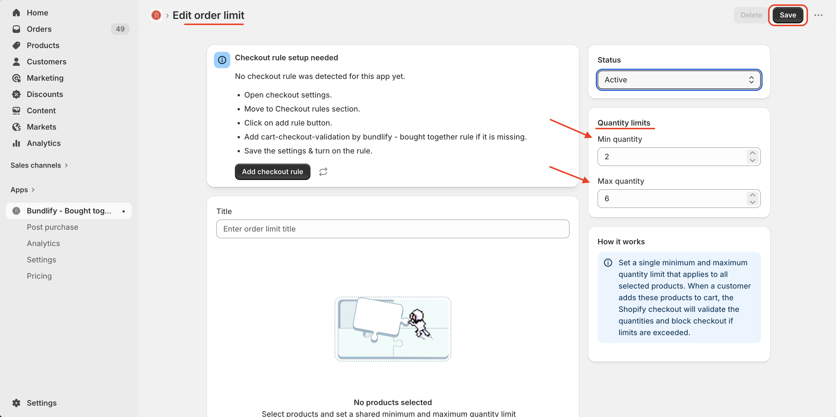 Frequently bought together setup 3
