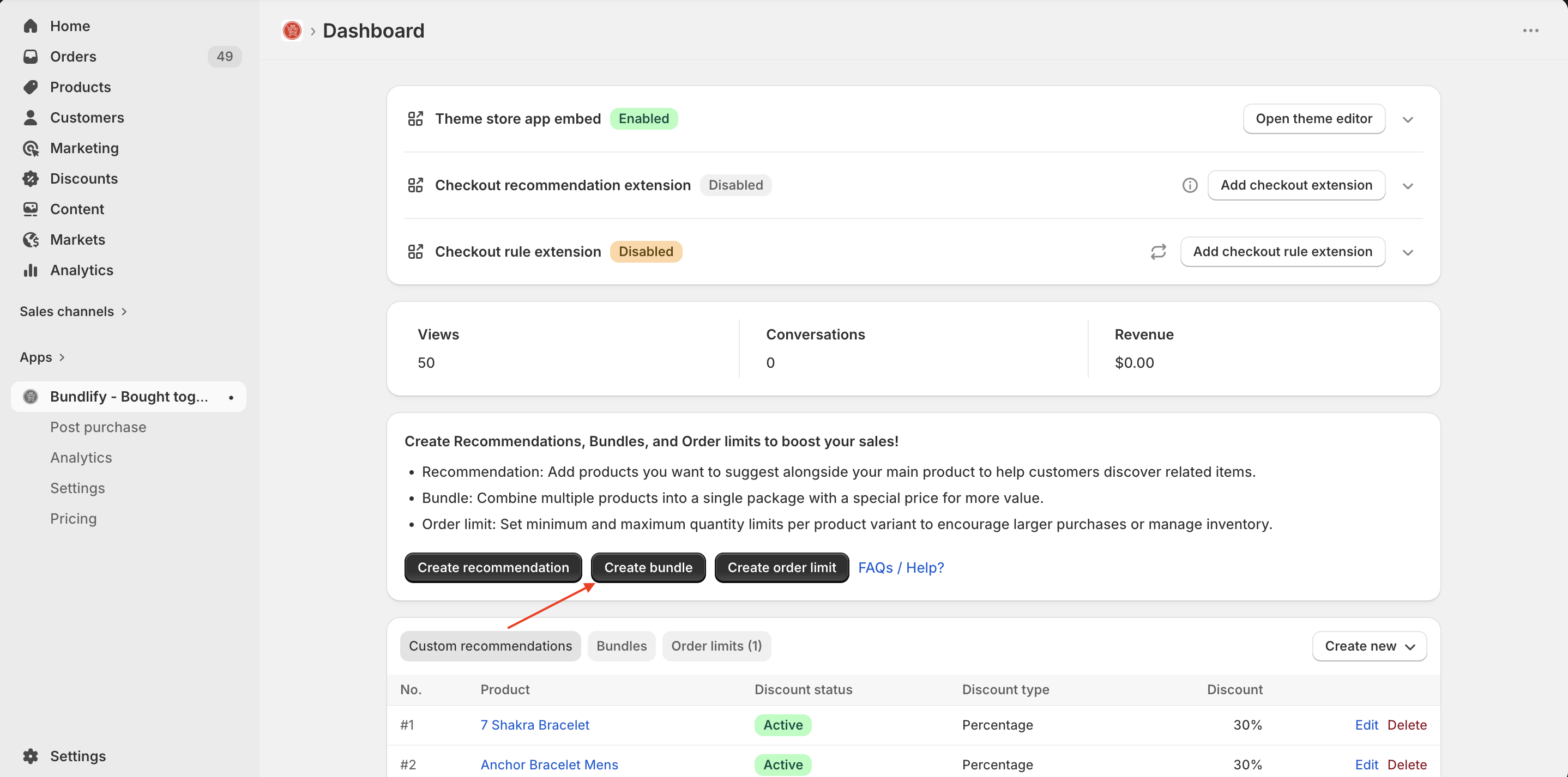 Frequently bought together setup 3