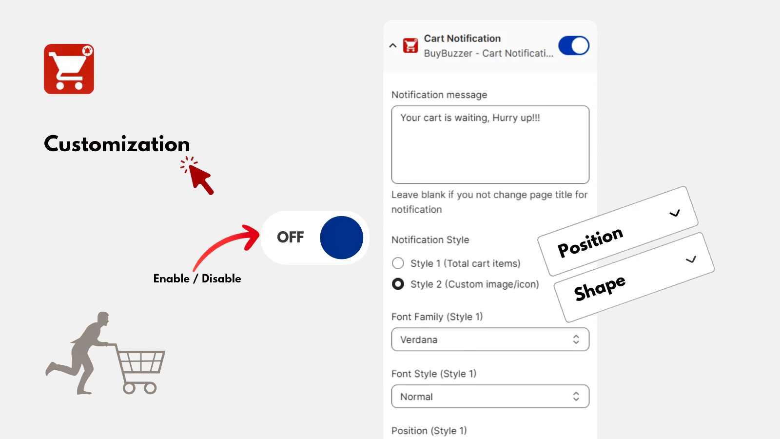 BuyBuzzer - Cart Notification App