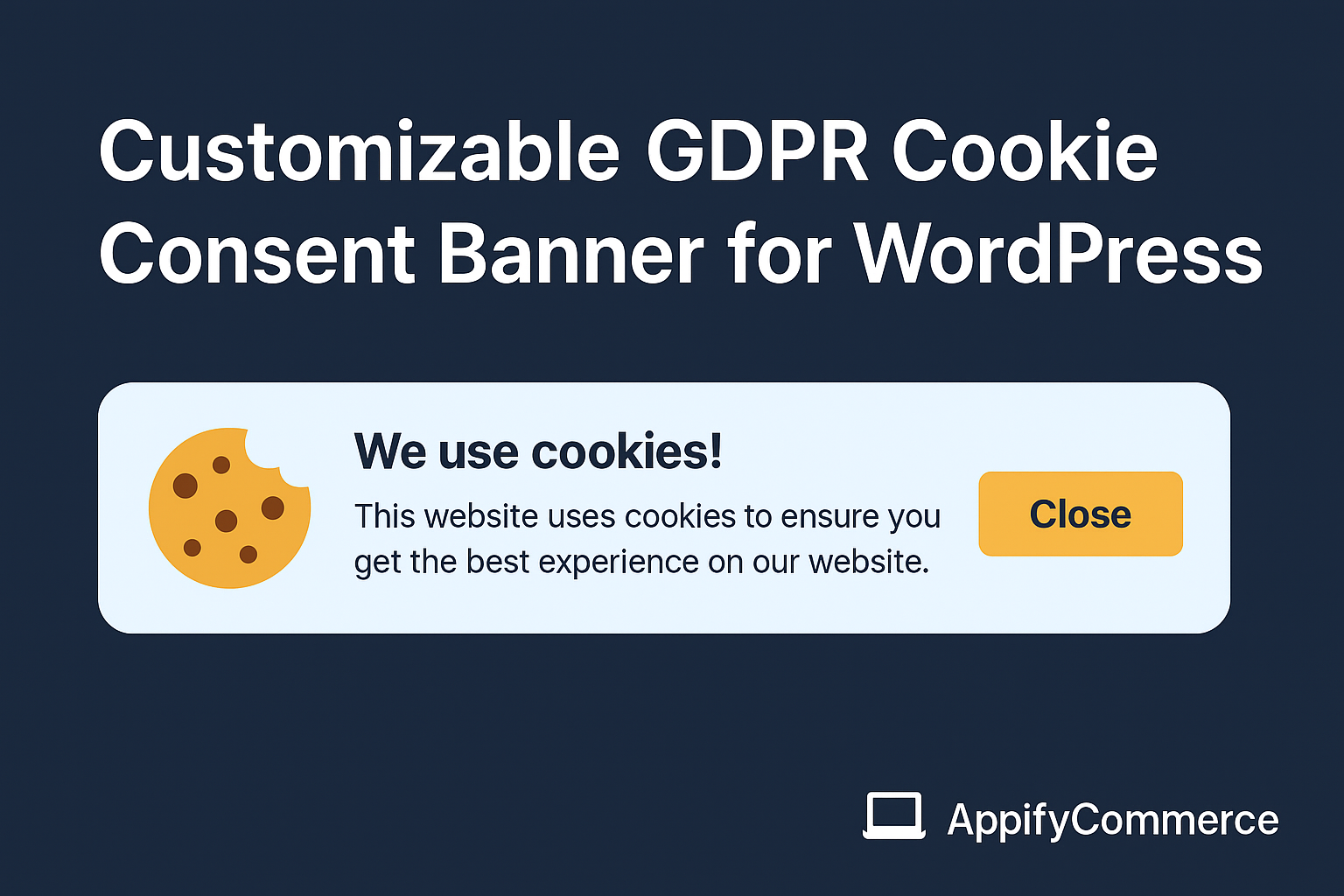 Customizable GDPR Cookie Consent Banner App