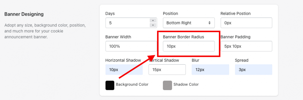 Banner Border Radius