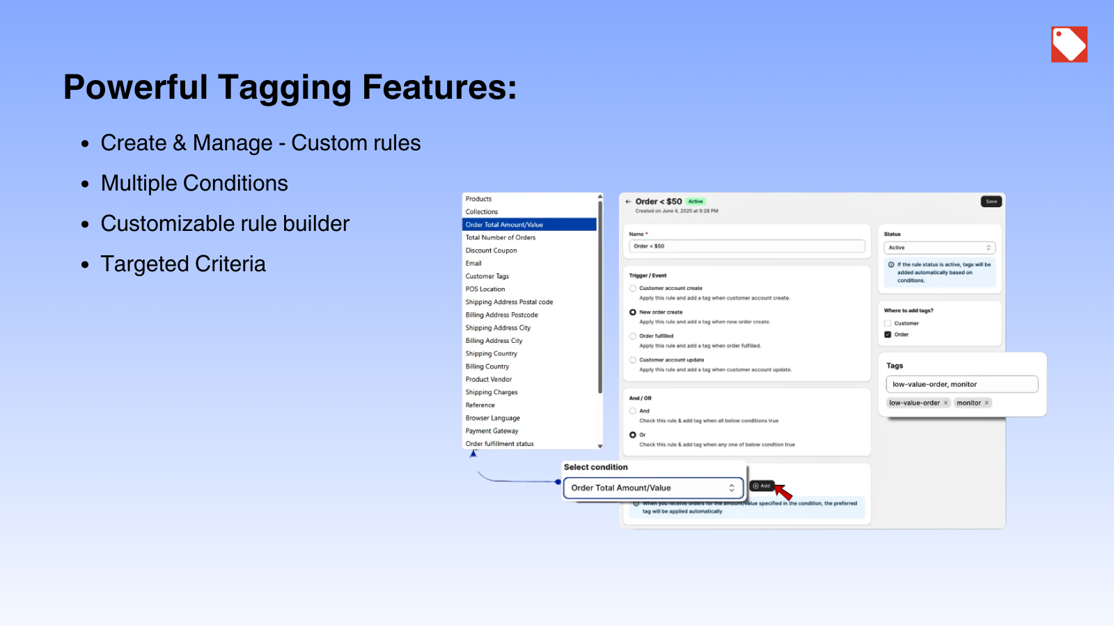 Taggify ‑ Customer & Orders App