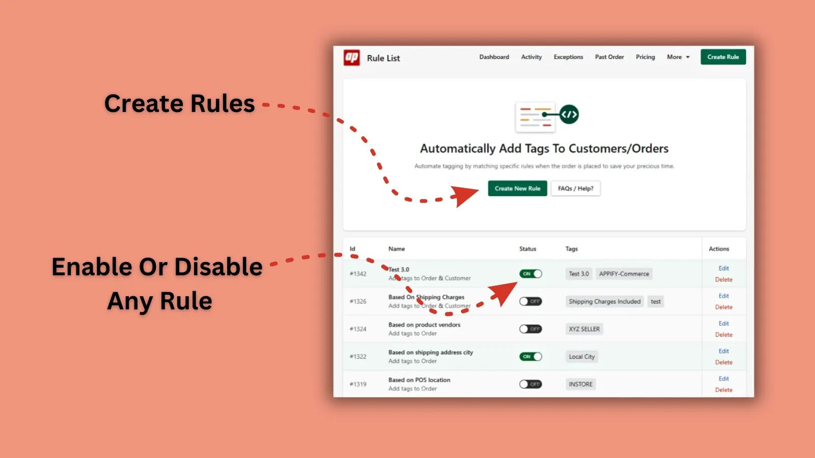 Taggify ‑ Customer &amp; Orders App