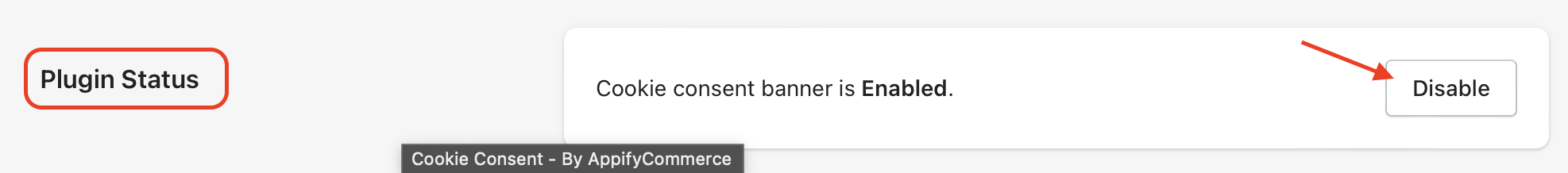 enable cookie consent banner